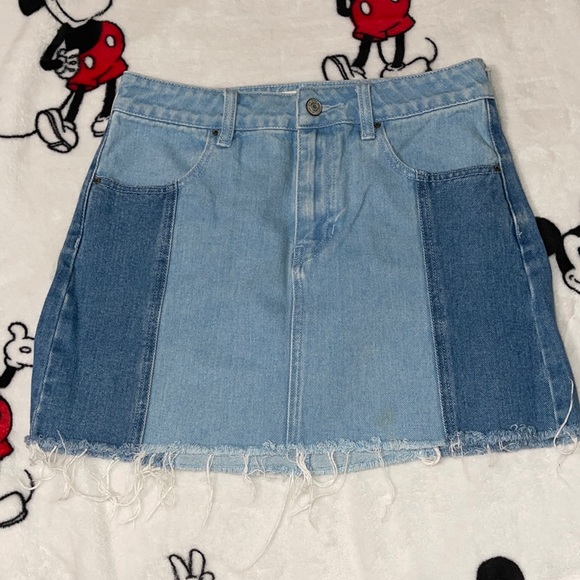 Pacsun Patchwork Denim Skirt - Picture 1 of 3